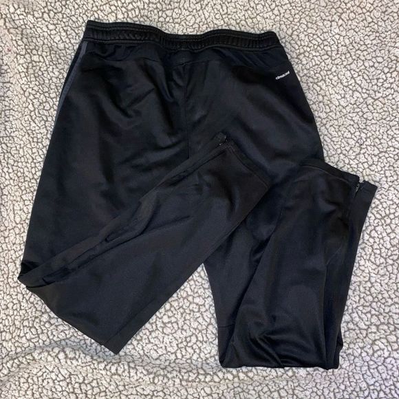 Adidas Black and Grey Track Pants Size Large - Picture 6 of 6